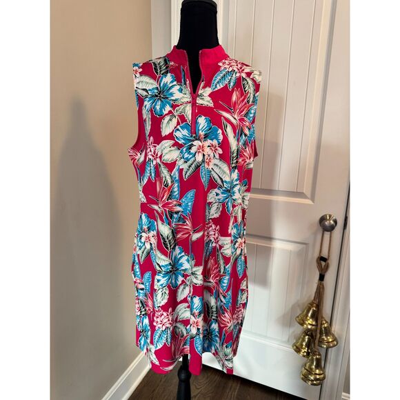 Tommy Bahama Floral Golf Tennis Dress • Women’s XL • Sporty Resort Style - Picture 5 of 9